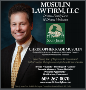 Christopher R. Musulin, Esq., South Jersey Magazine Awesome Attorney from 2008 – 2019