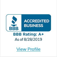 BBB Accredited Business | BBB Rating : A+ As of 8/28/2019 | View Profile