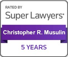 Rated By Super Lawyers | Christopher R. Musulin | 5 Years