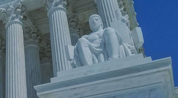 Statue outside Courthouse