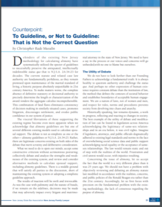 NJFL June 2012 Alimony Guideline