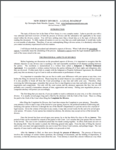 New Jersey Divorce A Legal Roadmap by Christpher R Musulin Esquire at Musulin Groves & Greenfield-revised February-2020